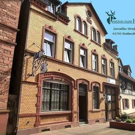 Hotel-Pension Zum Hirsch Hattersheim am Main ภายนอก รูปภาพ