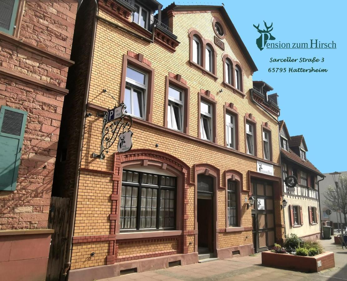 Pension Zum Hirsch Hattersheim am Main ภายนอก รูปภาพ